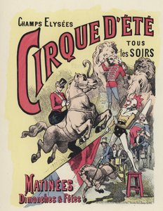 Affiche de cirque (lithographie en couleur)