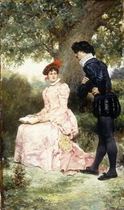 Un couple en cour, 1880