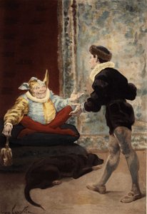 Discussion between Triboulet and Panurge. Pantagruel. llustration by Jules Garnier. In “Rabelais et l