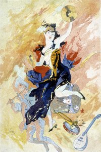 Dessin de Cherret pour le Carnaval (fin du 19e siècle) - Jules Cheret