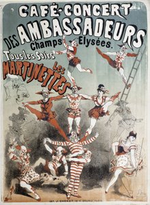 Les Martinettes au Café-Concert des Ambassadeurs - Affiche par Jules Chéret, fin du 19e siècle - Jules Cheret