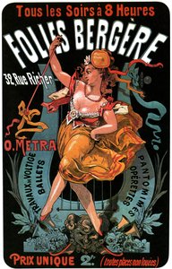 Affiche pour le Folies-Bergère 1874