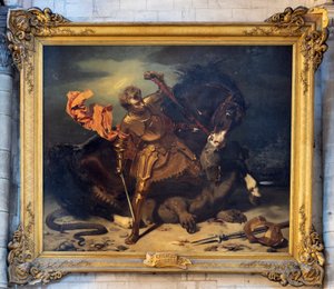 Saint Georges terrassant le dragon - Jules Claude Ziegler