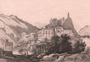Vue de Nicastro, Calabre, Italie