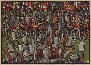 Victoire des Suisses sur les Autrichiens à la Bataille de Sempach, 9 Juillet 1386