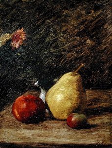 Nature morte avec une poire - Jules Dupré