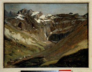 Le cirque de Gavarnie dans les Pyrénées Peinture de Jules Dupré