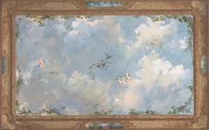 Conception pour le plafond du salon, Hôtel Candamo, vers 1873 - Jules Edmond Charles Lachaise and Eugène Pierre Gourdet