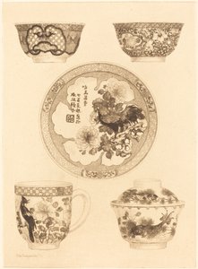 Cinq pièces de Chine - Jules Ferdinand Jacquemart