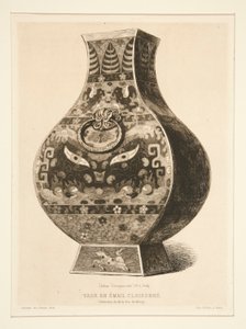 Vase en émail cloisonné