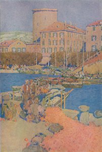 La place du marché à Spalato, 1913