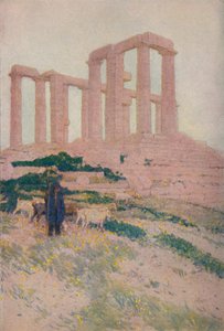 Le temple de Poséidon et Athéna à Sunium, 1913