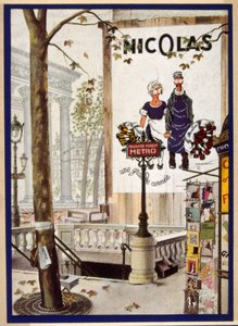 Affiche française représentant le livreur fictif "Nectar" 1931