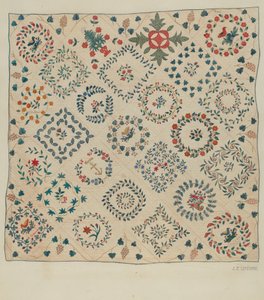 Couverture appliquée, vers 1936 - Jules Lefevere