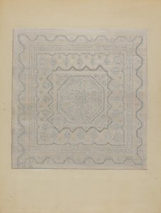 Couvre-lit en mèche, 1935-1942 - Jules Lefevere