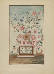 Image brodée, vers 1937
