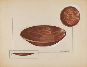 Assiette à tarte - Jules Lefevere