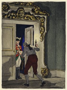 Illustration pour les mémoires de Casanova (lithographie couleur) - Jules Marie Auguste Leroux