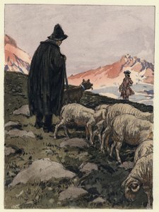 Illustration pour les mémoires de Casanova (lithographie couleur) - Jules Marie Auguste Leroux