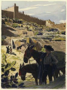 Illustration pour les mémoires de Casanova (lithographie couleur) - Jules Marie Auguste Leroux