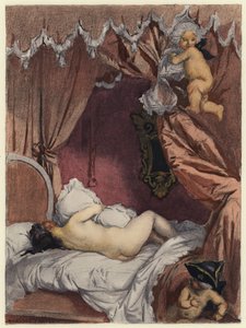 Illustration pour les mémoires de Casanova (lithographie couleur) - Jules Marie Auguste Leroux