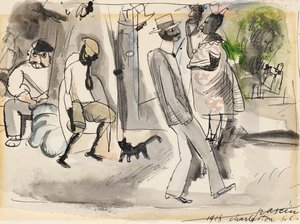 Figures dans un parc, Charleston, Caroline du Sud, 1916 - Jules Pascin