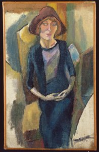 Hermine David en bleu, 1916