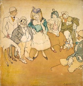 Personnages et Chiens, vers 1906 - Jules Pascin