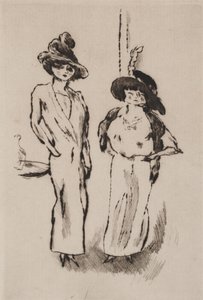 Deux femmes au bal, c.1910 - Jules Pascin