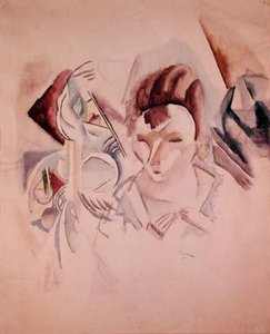 Femme et nature morte, c.1917