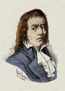 Révolution française : « Portrait de François Babeuf dit Gracchus (1760-1797) Révolutionnaire » dessin par Jules Porreau - Jules Porreau