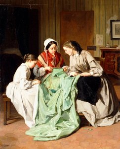 La robe de bal, 1860