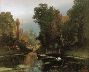 Étang envahi par la végétation, parc de Gatchina, 1878