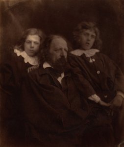 Alfred Tennyson avec ses fils, 1865 (photo) - Julia Margaret Cameron
