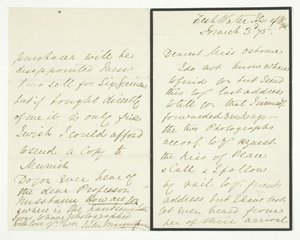 Lettre autographe, 3 mars 1875 - Julia Margaret Cameron