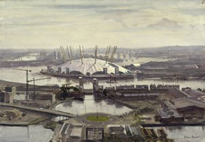 Le Dôme du Millénaire depuis Canary Wharf