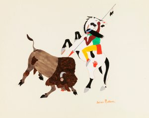 Chasseur de buffles, vers 1920-1925