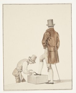 Un cireur de chaussures de Paris