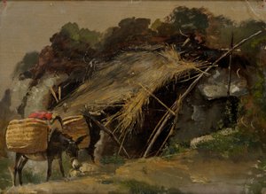 Estonien : "Paysage italien avec âne"