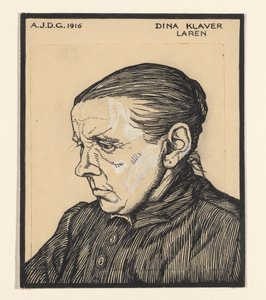 Portrait de Dina Klaver - Julie de Graag (signed by artist)