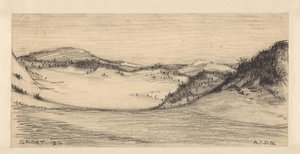 Paysage de dunes près de Groet