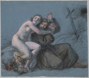 La tentation de Saint Antoine - Julien Leopold Boilly