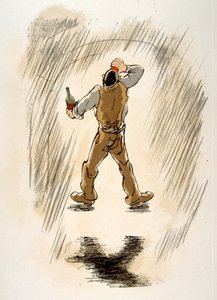 Illustration humoristique de vin 1946