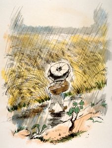 Illustration humoristique de vin 1946
