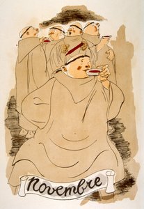 Illustration humoristique de vin 1946. Illustration de Julien Pavil - Julien Pavil