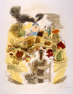 Illustration humoristique de vin 1946. Illustration de Julien Pavil