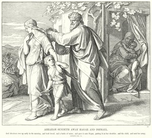 Abraham renvoie Agar et Ismaël - Julius (after) Schnorr von Carolsfeld