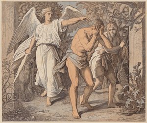 Adam et Ève chassés du Paradis, Genèse, III, 23, 24