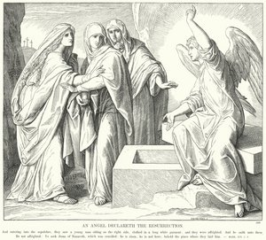 Un ange annonce la résurrection