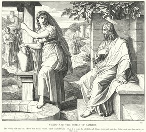Christ et la femme de Samarie (gravure)